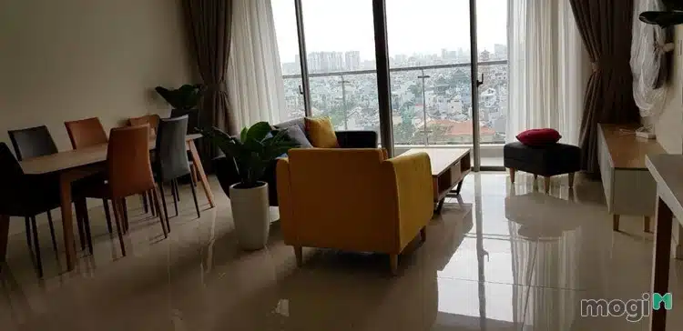 Cho thuê căn hộ cao cấp Millennium Q4, 3 phòng ngủ, full nội thất.