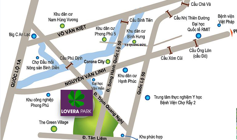 Phân tích vị trí Lovera Vista Khang Điền